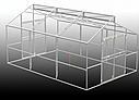 Теплиця Мітлайдера 4х6 стандарт 6 мм, фото 10