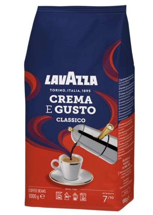 Кофе в зернах Lavazza Crema e Gusto 1000g. (Оригінал)