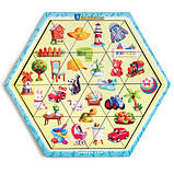 Дерев'яна іграшка Пазл-головоломка "Асорті" шестикутник (ПСФ125), фото 3