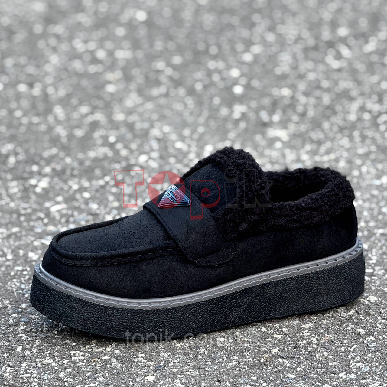 Жіночі короткі чорні уггі автоледі (Код: 3620)