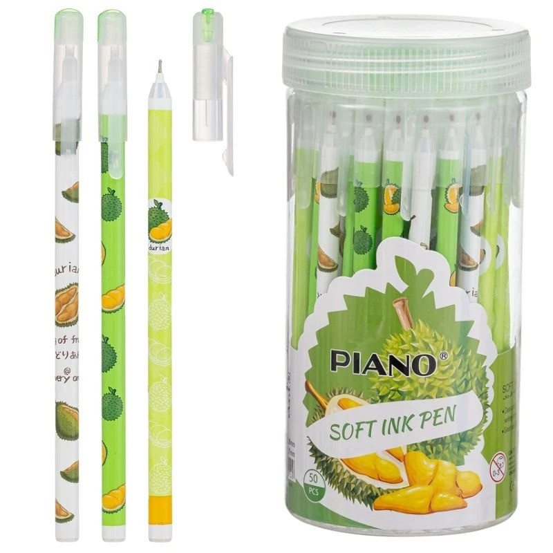 Ручка масляна кулькова Piano Дуріан 0,7 мм синя, фото 1