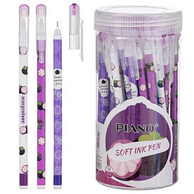 Ручка масляна кулькова Piano Мангостан 0,7 мм синя