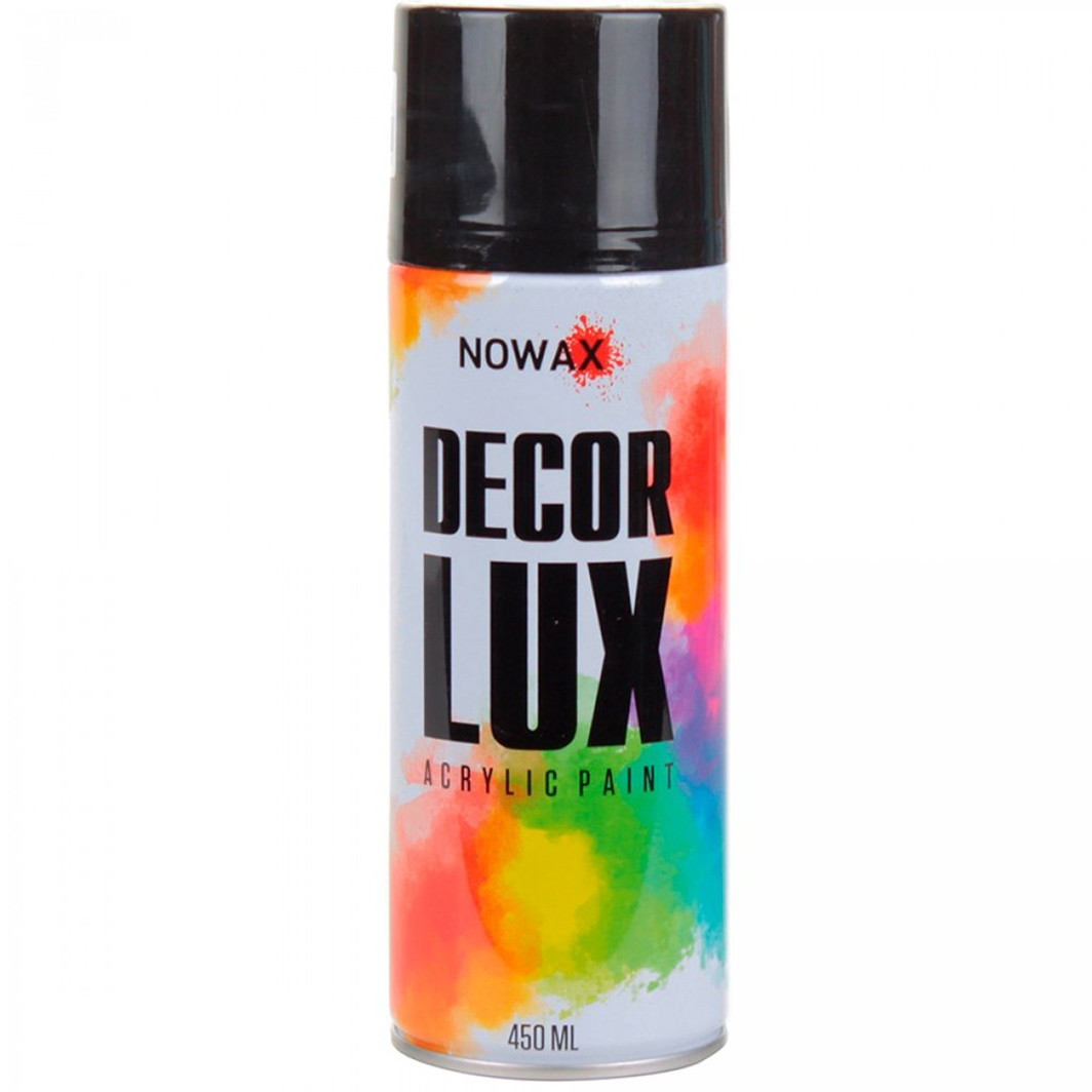 Nowax Decor Lux 9005 чорний матовий, 450 мл (NX48011) фарба, фото 1
