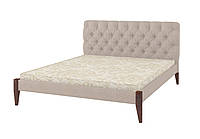 Кровать с мягким изголовьем из Сосны + ортопедический вклад Рим ТК 140x200 см Mebigrand Аляска AL-23