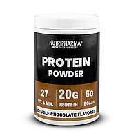 Протеїновий коктейль Nutripharma "Подвійний шоколад", 464 г