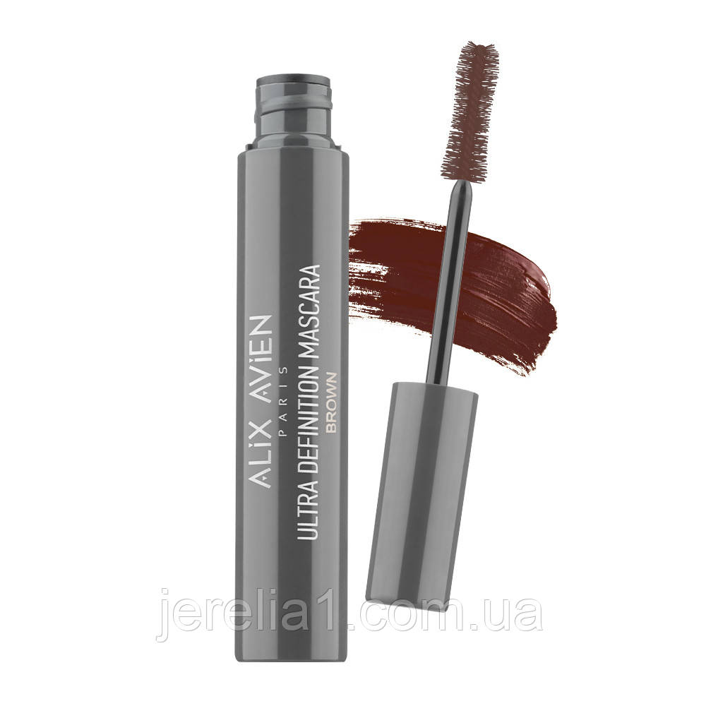 Сенсаційна туш для вій «Спокусливий вигин» ALIX AVIEN Коричнева, 9 г, фото 1
