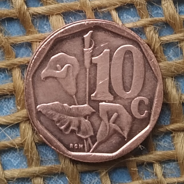 10 центiв 2022 року. ПАР, фото 1