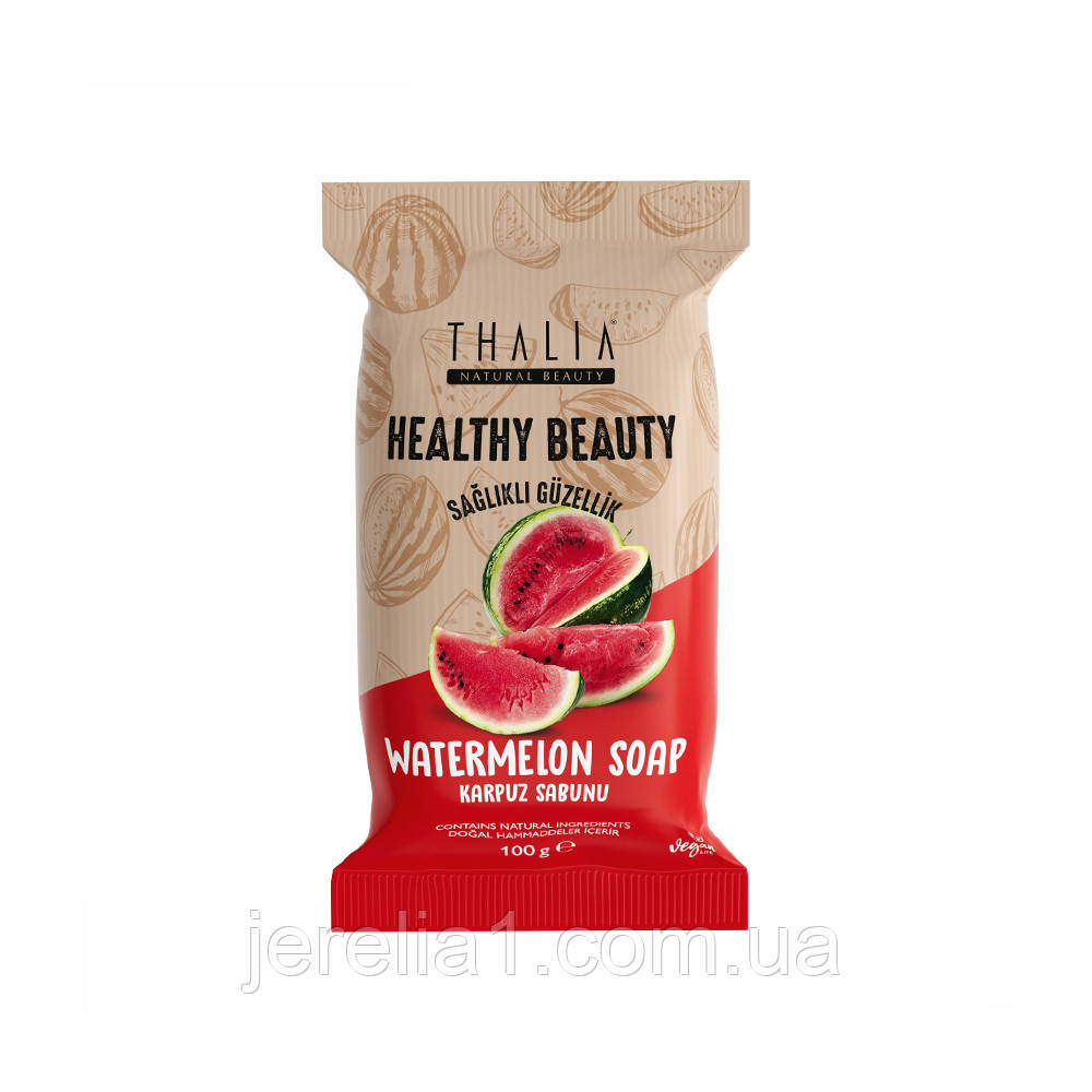 Натуральне мило з ароматом кавуна THALIA, 100 г, фото 1