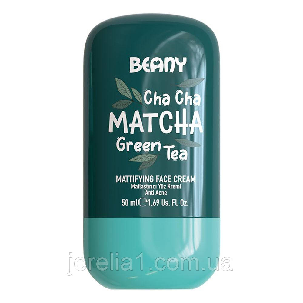 Матуючий крем для обличчя "Матча" Beany, 50 мл, фото 1