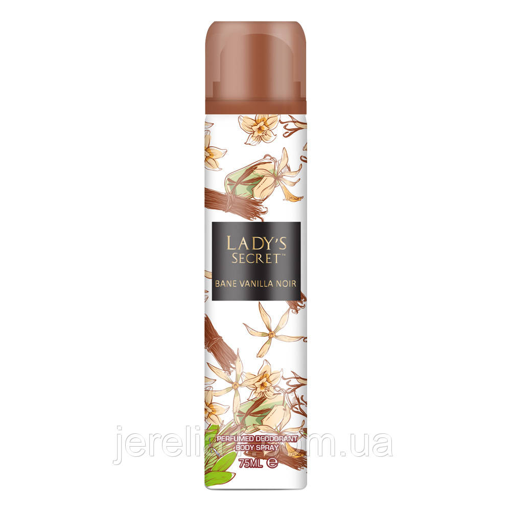Жіночий дезодорант-спрей Ladyʼs Secret Bane Vanilla Noir, 75 мл, фото 1