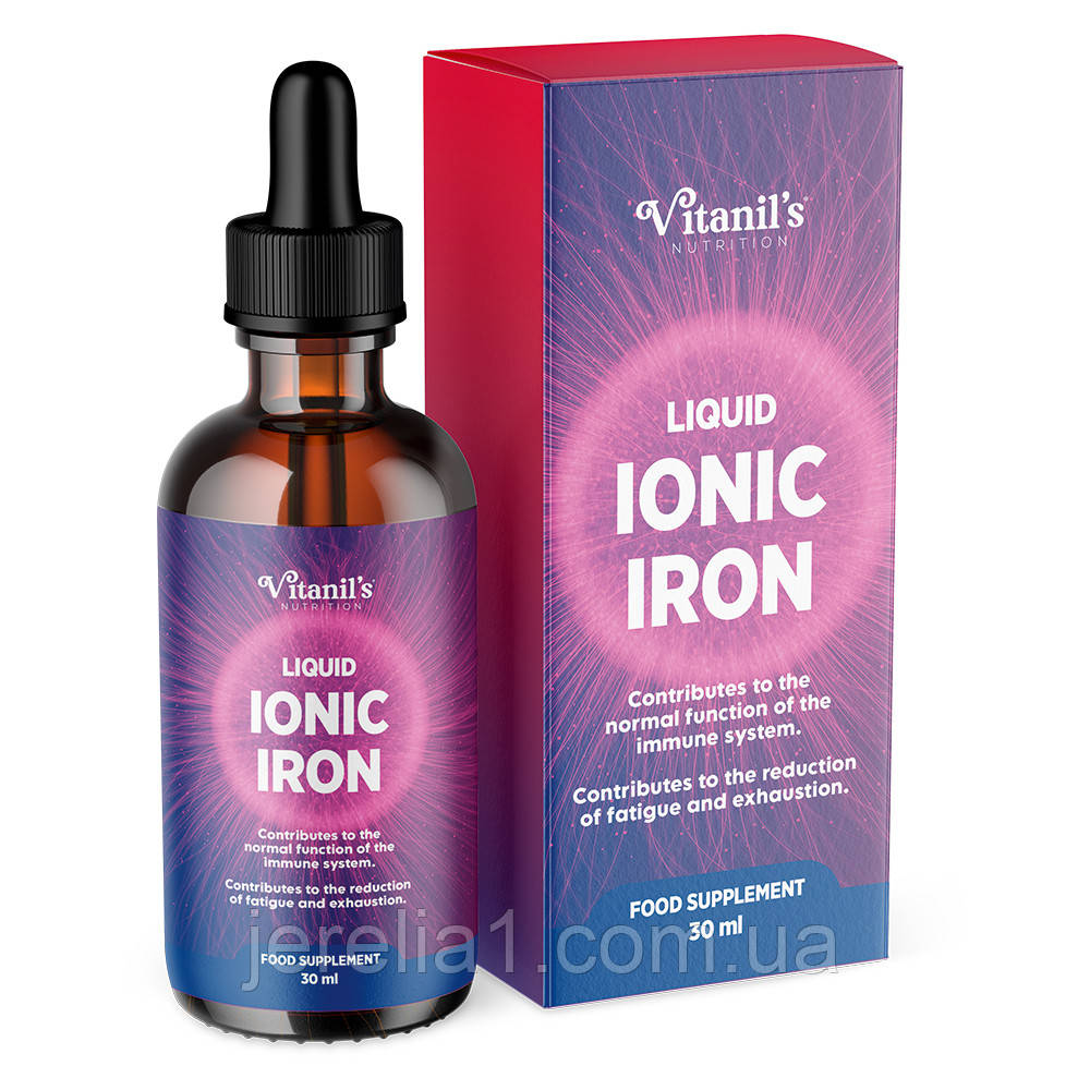 Дієтична добавка у краплях "Рідке іонне залізо" Vitanil's, 30 мл, фото 1