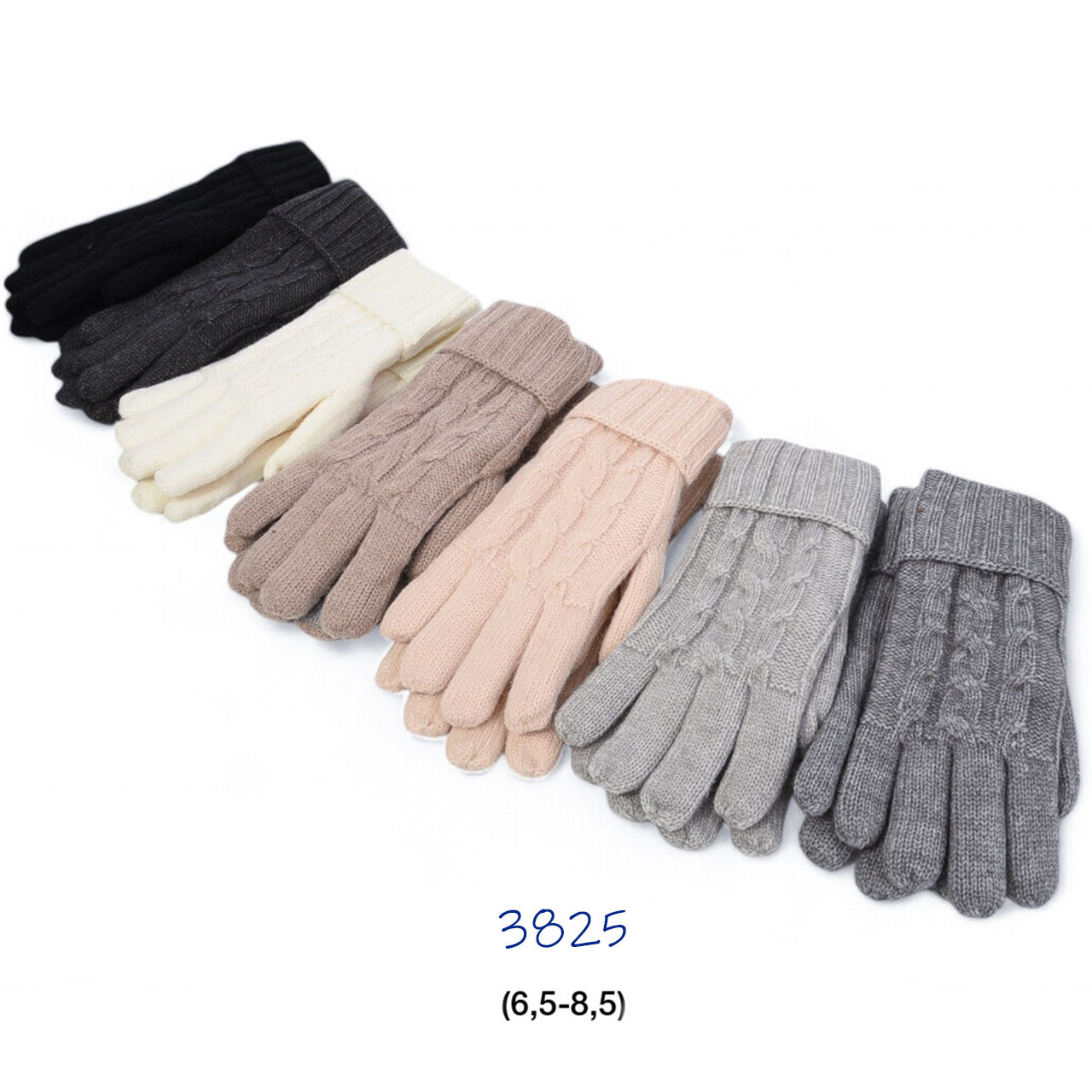 Теплі жіночі рукавички з хутром Розмір: 6,5- 8,5 (24537), фото 1