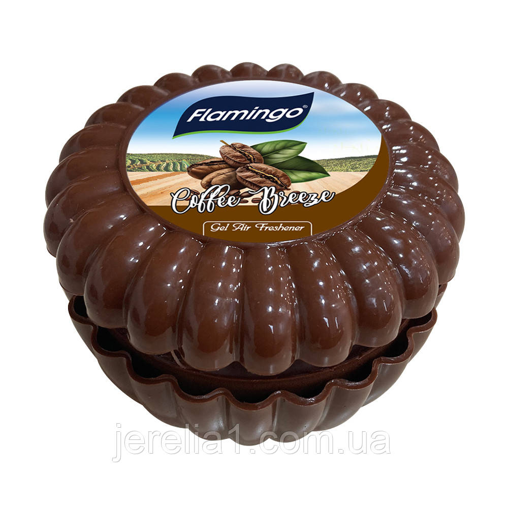 Гелевий освіжувач повітря "Ароматна кава" Flamingo, 150 мл, фото 1