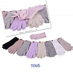 Одинарні жіночі рукавички Розмір: 6,5- 8,5 (24538)