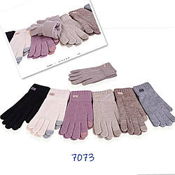 Одинарні жіночі рукавички "Сенсор" Розмір: 6,5- 8,5 (24539)