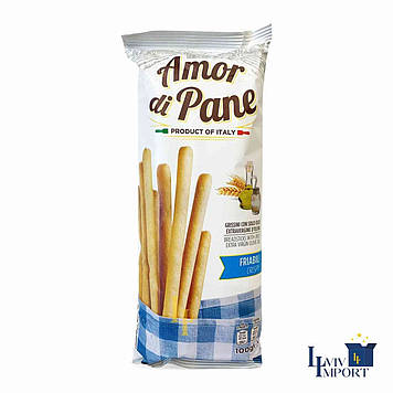 Грісіні HELCOM 100g Amor di Pane з оливковою олією