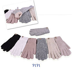 Жіночі зимові подвійні рукавички "Ангора" Розмір: 6,5- 8,5 (24541)