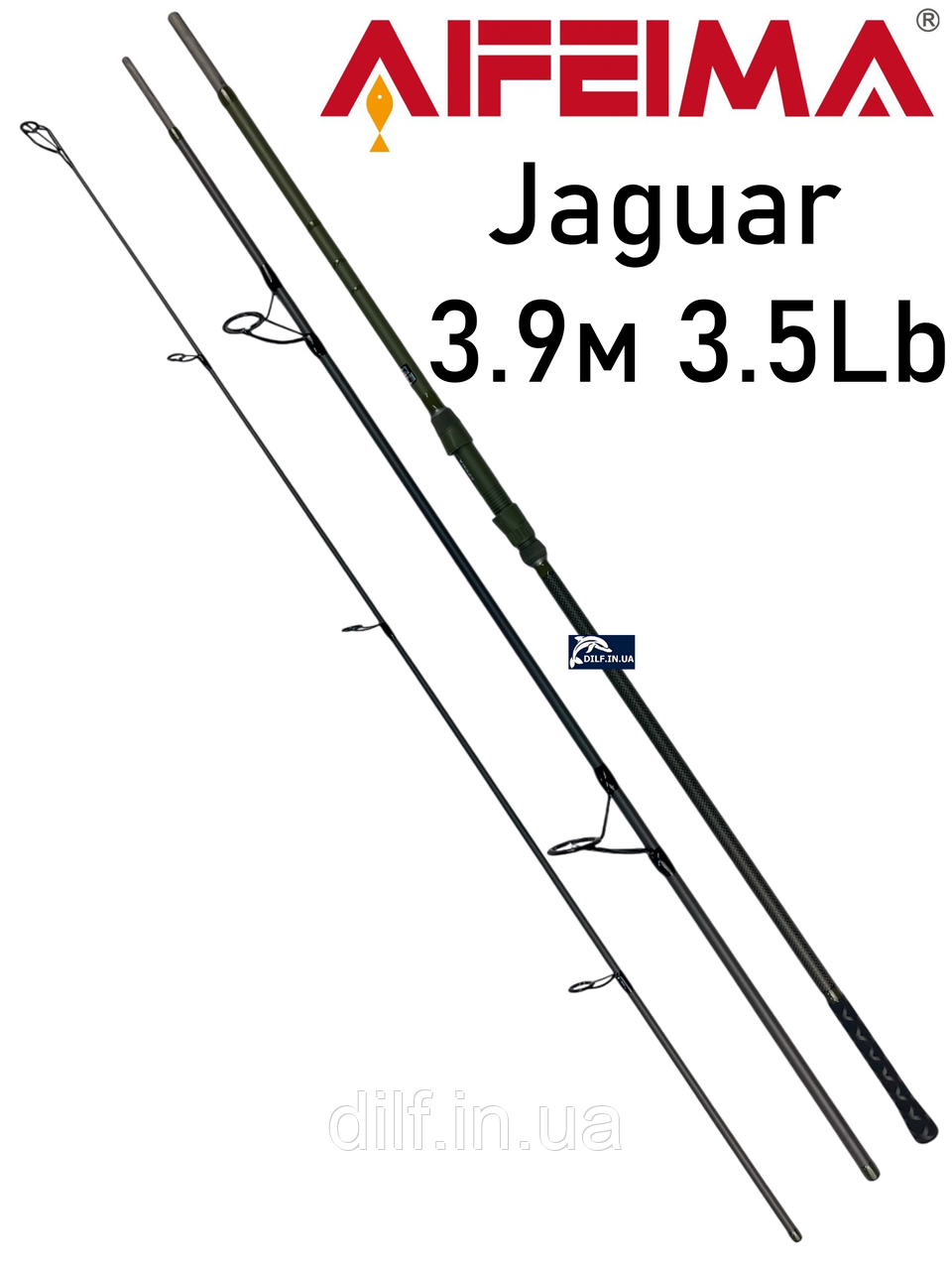 Вудлище Feima Jaguar 3.9м (3.5Lb) коропове 50мм перше кільце AIFEIMA, фото 1
