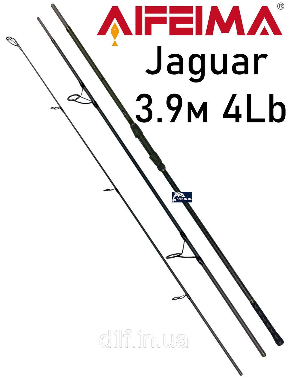 Вудлище Feima Jaguar 3.9м (4Lb) коропове 50мм перше кільце AIFEIMA, фото 1
