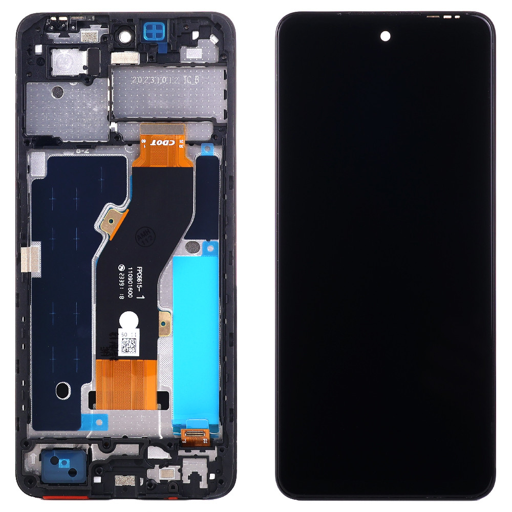 Дисплей (екран) Infinix Smart 8 X6525, X6525D з тачскріном та рамкою (оригінал Китай), фото 1