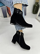 Замшеві черевики демісезонні BATTINE B512(Battal) чорні 39, фото 2