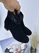 Замшеві черевики демісезонні BATTINE B512(Battal) чорні 39, фото 8