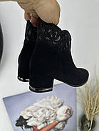 Замшеві черевики демісезонні BATTINE B512(Battal) чорні 39, фото 9