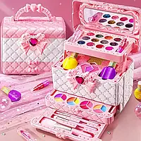 Набір дитячої косметики для дівчаток. Декоративна косметика для макіяжу. Великий подарунковий бокс косметики