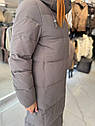 Жіноча куртка довга біпух, фото 6