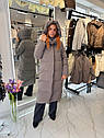 Жіноча куртка довга біпух, фото 7