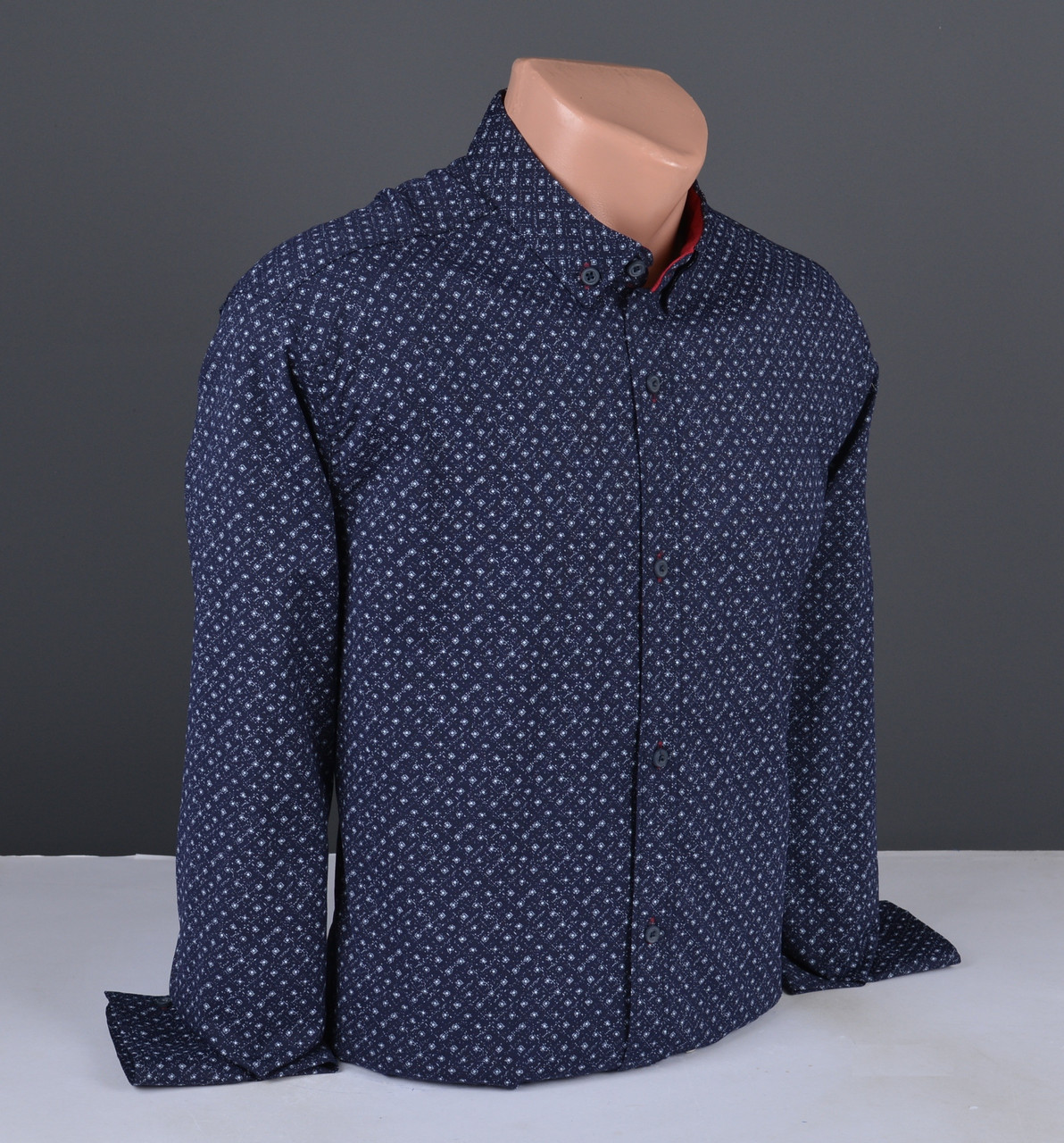 Чоловіча сорочка G-port із візерунком темно-синя Туреччина 1178, фото 1