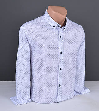 Чоловіча сорочка G-port із візерунком біла Туреччина 1179