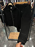 Чоловічий зимовий спортивний костюм ESSENTIALS D11797 чорний, фото 2