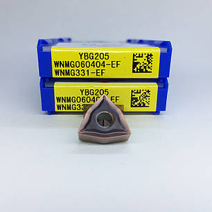 WNMG060404-EF YBG205 ZCC.CT (Нержавіюча сталь) Твердосплавна пластина, фото 1