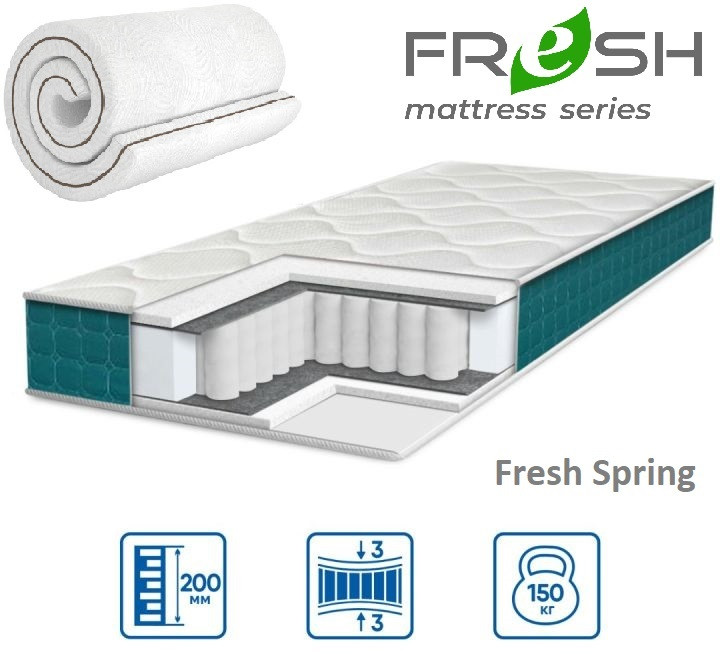 Матрац Fresh Spring 20см 140*200 (Вакумне скручування!), фото 1