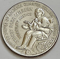 США 25 центів (квотер) 2025 Р (Філадельфія), Американські жінки: Правозахисниця Стейсі Парк Мілберн. UNC