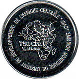 Камерун 750 франків, 2005 Пігмеї Сталь з нікелевим покриттям, 5.16g, ø 22mm №2181, фото 2