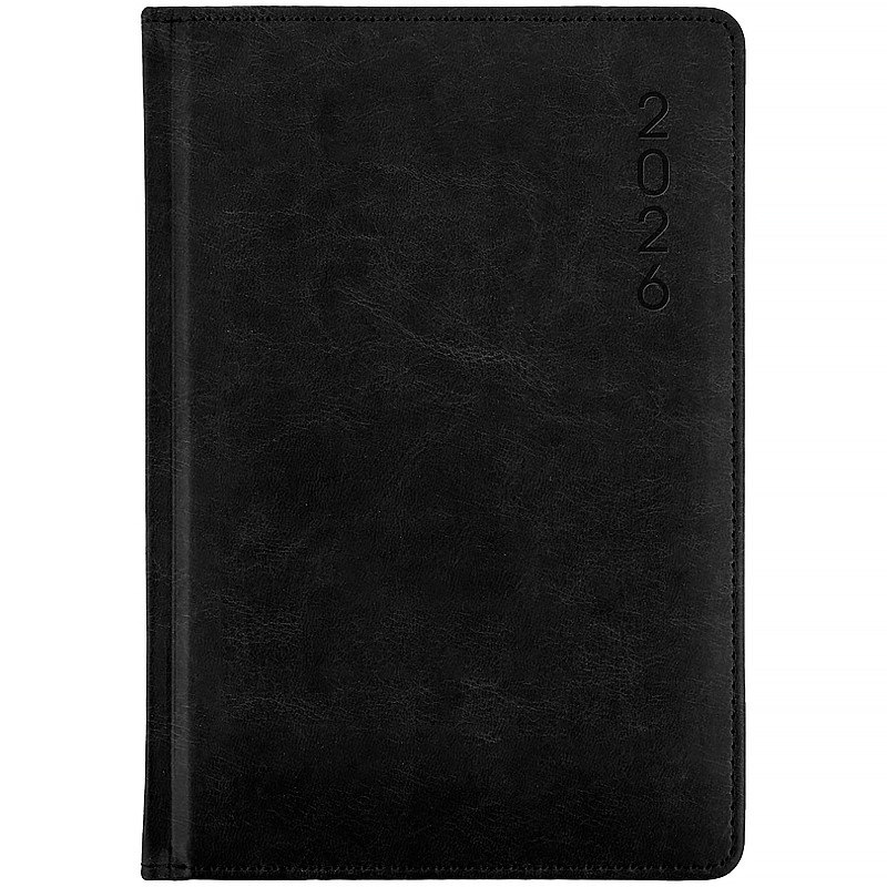 Щоденник датований 2026 рік Axent Classic Lux 145х210 мм чорний 8844-26-1-A, 72873, фото 1