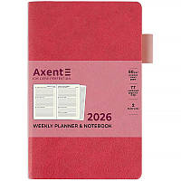 Щотижневик датований 2026 рік Axent Partner Soft Muse 125х195 мм рожевий 8527-26-1-A, 72761