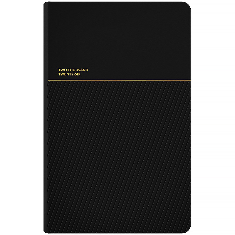 Щотижневик датований 2026 рік Axent Partner Traces 125х195 мм чорний 8526-26-1-A, 72758, фото 1