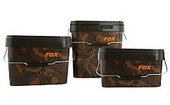 Відро квадратне з кришкою Fox Camo Square Bucket 17L