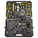 Набір насадок торцевих і біти, ключів, інструментів 1⁄4" 3⁄8" 1⁄2" 148 шт CrV SIGMA (6003801), фото 3