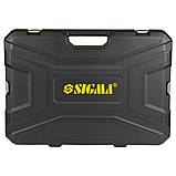 Набір насадок торцевих і біти, ключів, інструментів 1⁄4" 3⁄8" 1⁄2" 148 шт CrV SIGMA (6003801), фото 4