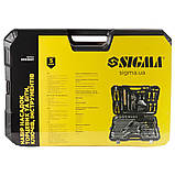 Набір насадок торцевих і біти, ключів, інструментів 1⁄4" 3⁄8" 1⁄2" 148 шт CrV SIGMA (6003801), фото 7