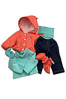 Одежда для куклы реборн 55 см, Теплая Одежда для куклы 55 см, Комплект из 6 теплых вещей кукольная одежда, Одежда для куклы реборн