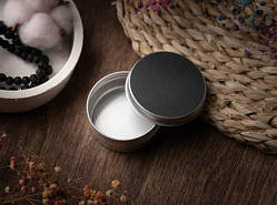 Баночка косметична алюмінієва. 56x27мм 50грам / Баночка косметична алюмінієва. 56x27мм 50грам