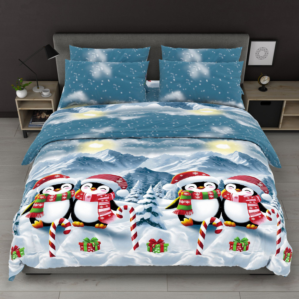 Свято вдома - Бязь Gold - Євро комплект постільної білизни, фото 1