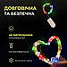 Світлодіодна гірлянда Роса 5 метрів на батарейках 50 led нитка на білому дроті мультиколор 50L5MWML, фото 4