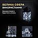 Світлодіодна гірлянда Роса 5 метрів на батарейках 50 led нитка на зеленому дроті біла 50L5MGW, фото 4