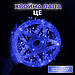 Гірлянда роса мішура 30 метрів хвойна лапа 640 led світлодіодів зелений дріт синя D1750BL, фото 4